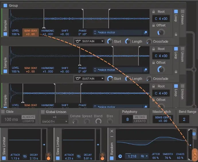 J'adore mettre du random un peu partout ! Phaseplant random Kilohearts